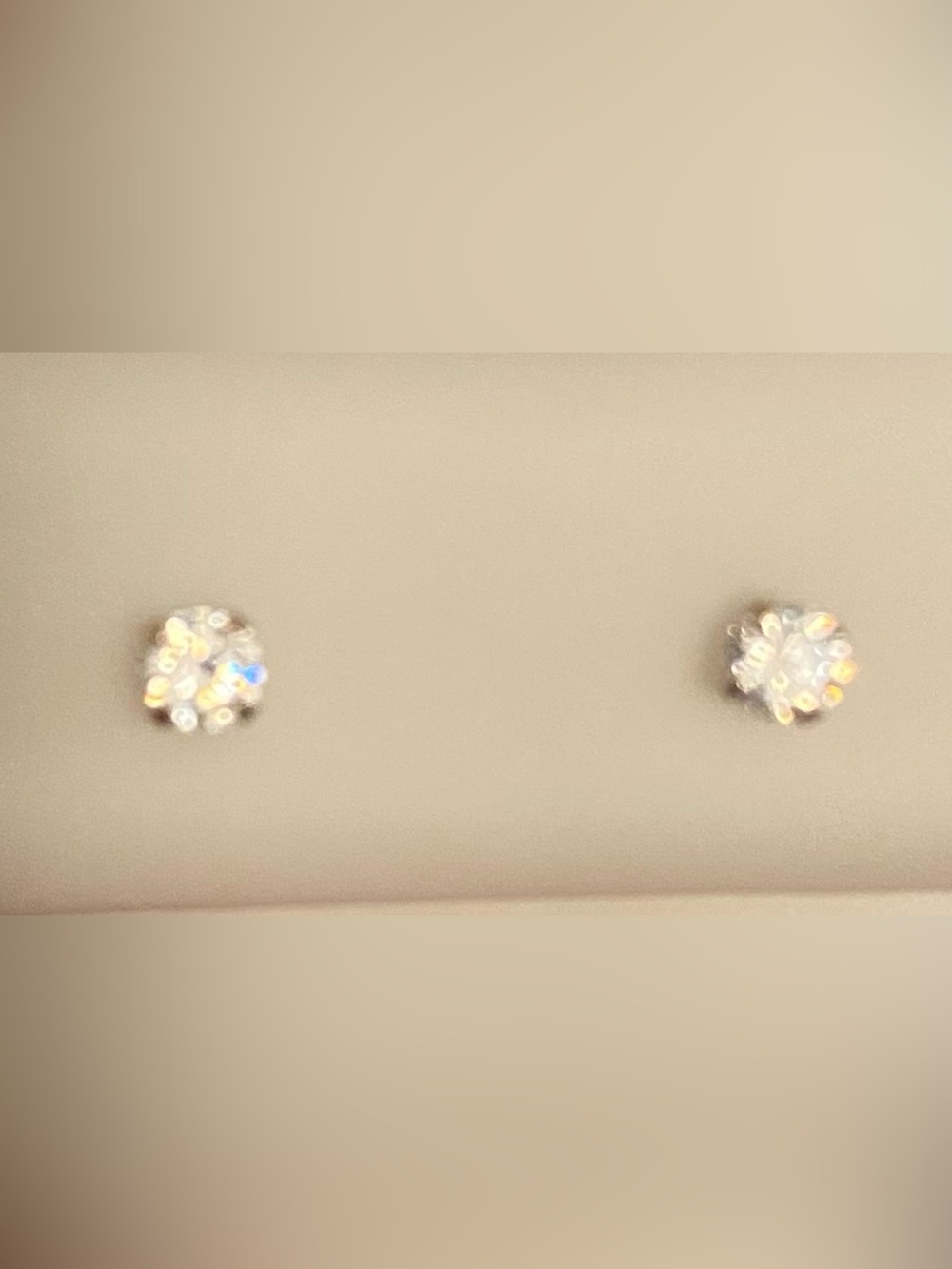 14k Gold Tiny Moissanite Stud Earrings | Dainty 1–3mm Round Solitaire - Picture 6 of 11